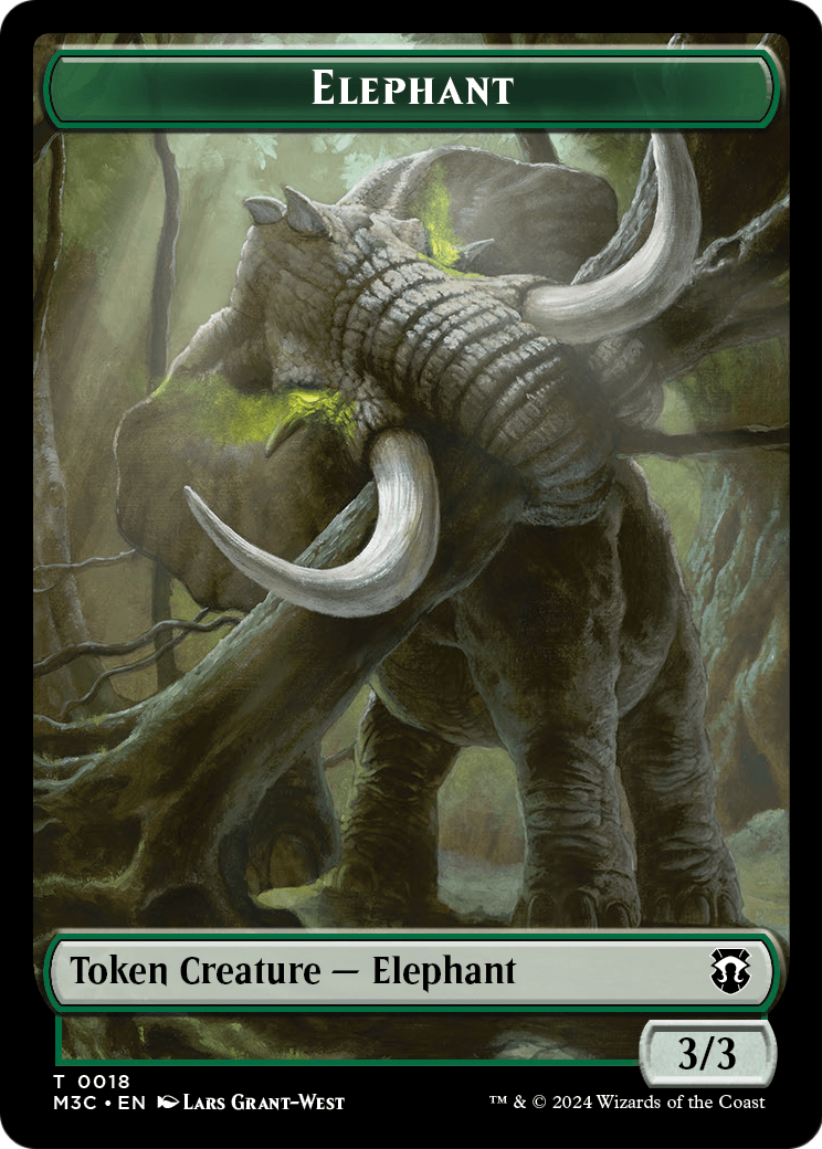 Elephant (TM3C-018) - Modern Horizons 3 Commander Tokens