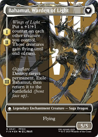 Dion, Bahamut's Dominant (Borderless) (Surge Foil) (FIN-521) - FINAL FANTASY: (enchantment) Foil