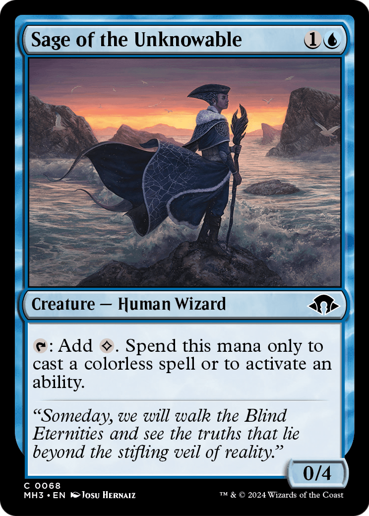 Sage of the Unknowable (MH3-068) - Modern Horizons 3 Foil