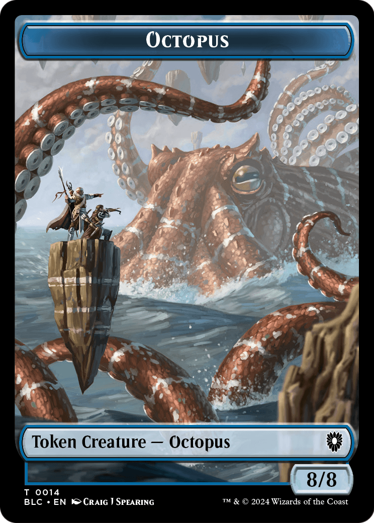 Octopus (TBLC-014) - Bloomburrow Commander Tokens Foil