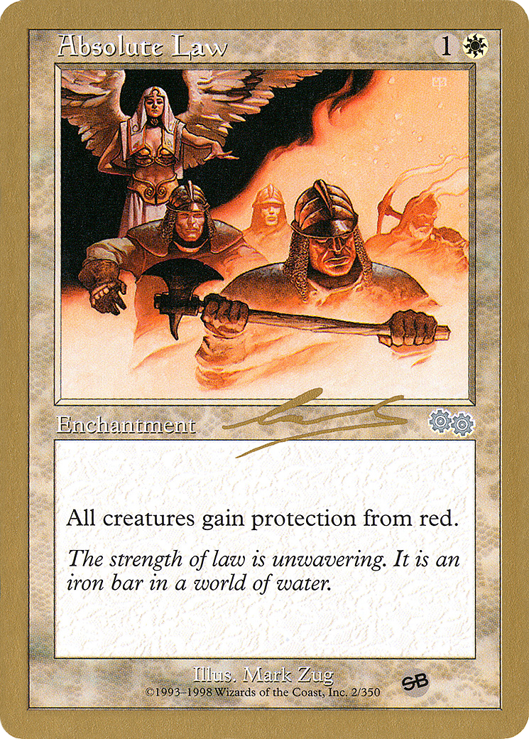 Absolute Law - 2000 Nicolas Labarre (USG) (SB) (WCD-) - World Championship Decks 2000