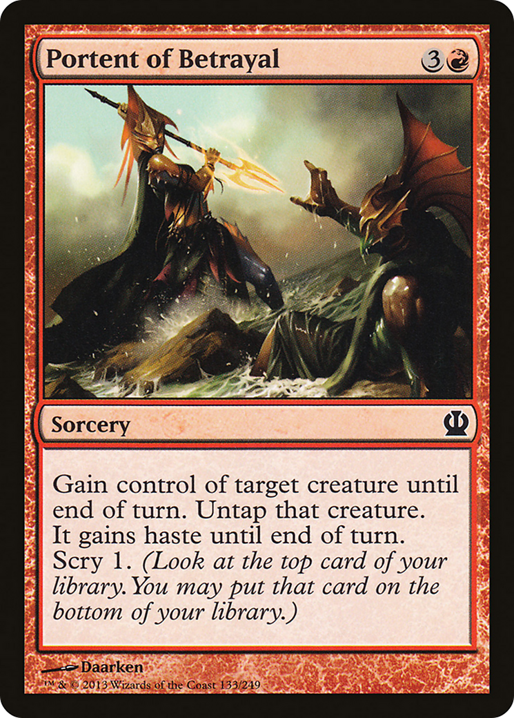 Portent of Betrayal (THS-133) - Theros Foil