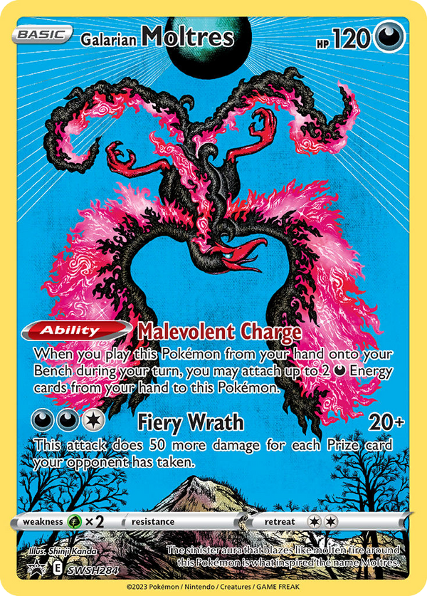 Galarian Moltres SWSH284 SWSH Black Star Promos - Promo