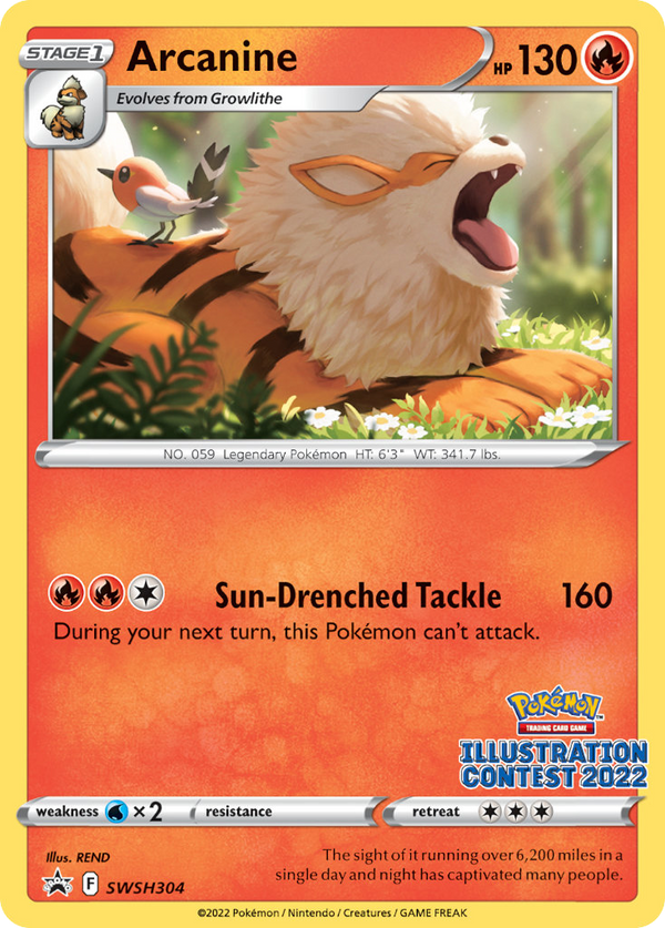 Arcanine SWSH304 SWSH Black Star Promos - Promo