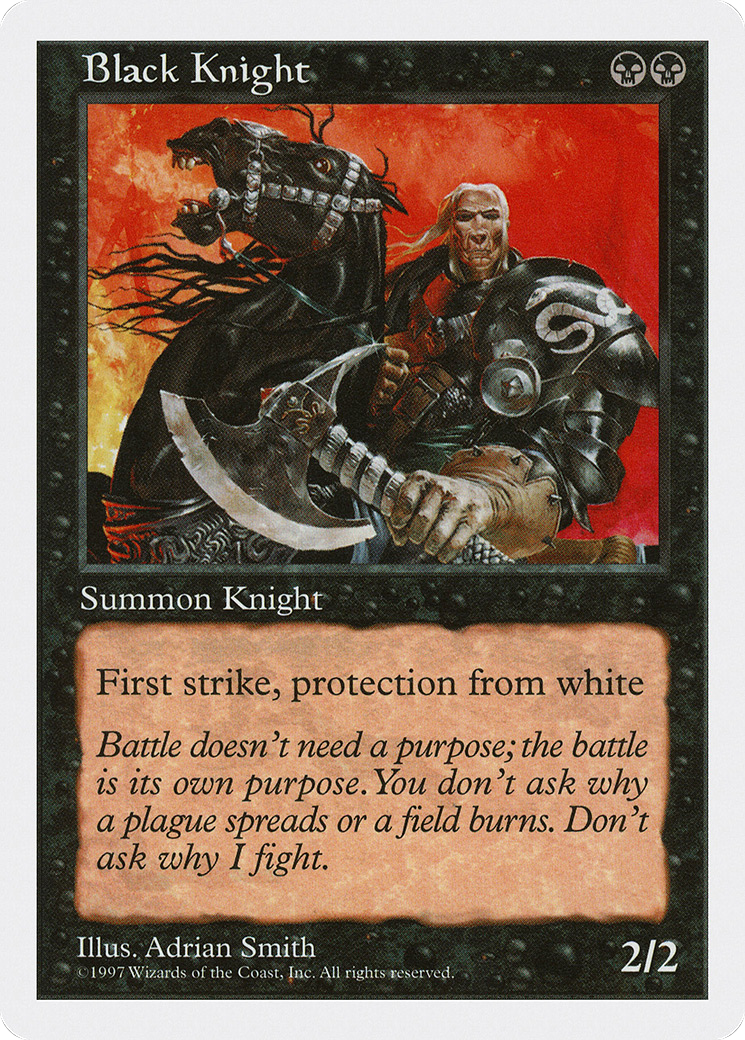 Black Knight (5ED-) - Fifth Edition
