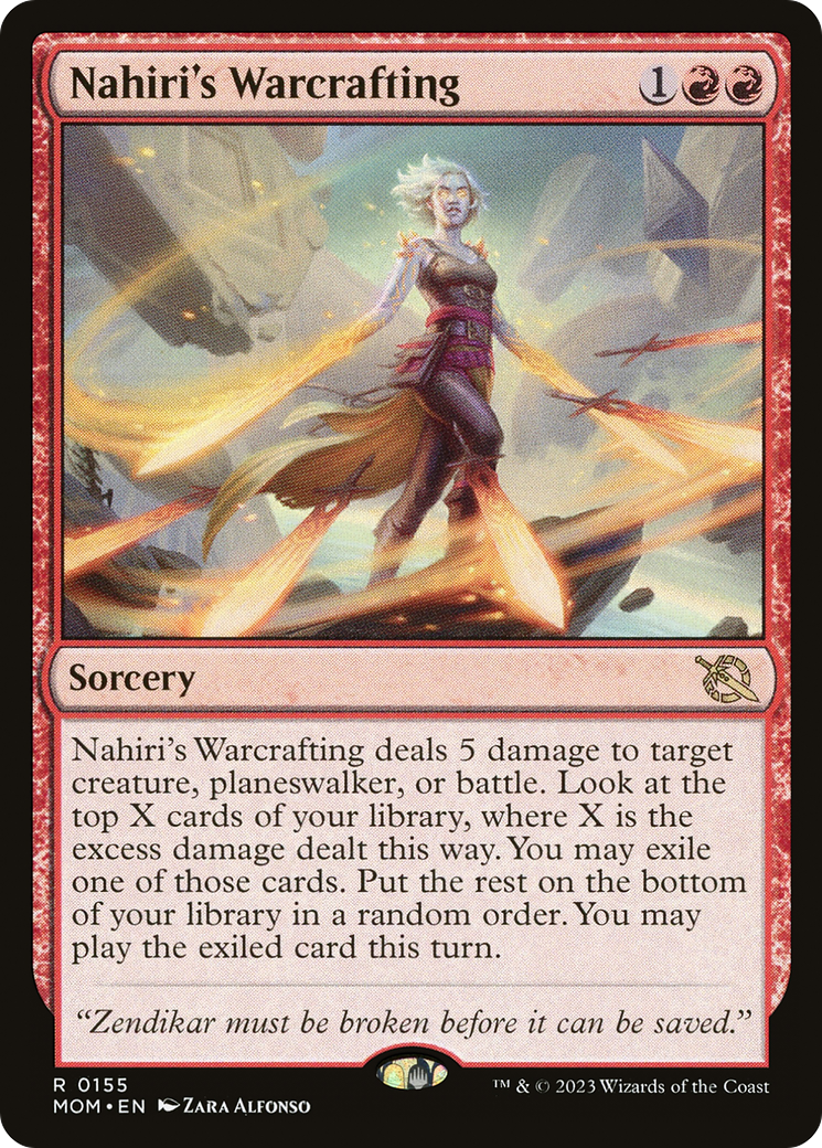 Nahiri's Warcrafting (MOM-155) - March of the Machine Foil