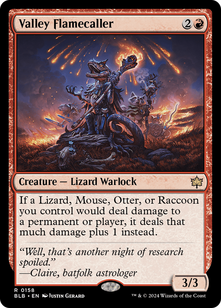 Valley Flamecaller (BLB-158) - Bloomburrow Foil