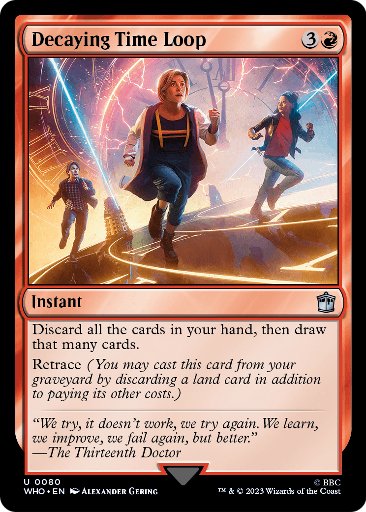 Decaying Time Loop (WHO-080) - Doctor Who Foil