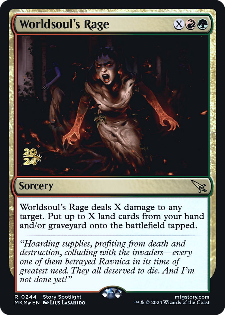 Worldsoul's Rage (PRE-244) - Murders at Karlov Manor Promos Foil