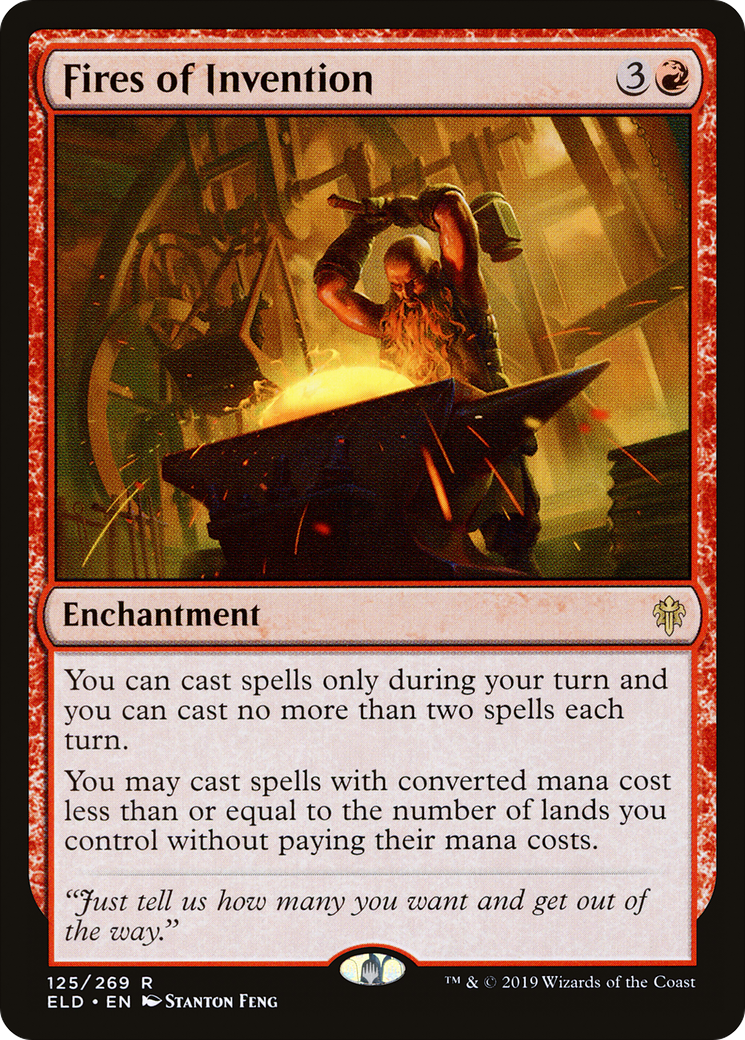 Fires of Invention (ELD-125) - Throne of Eldraine Foil