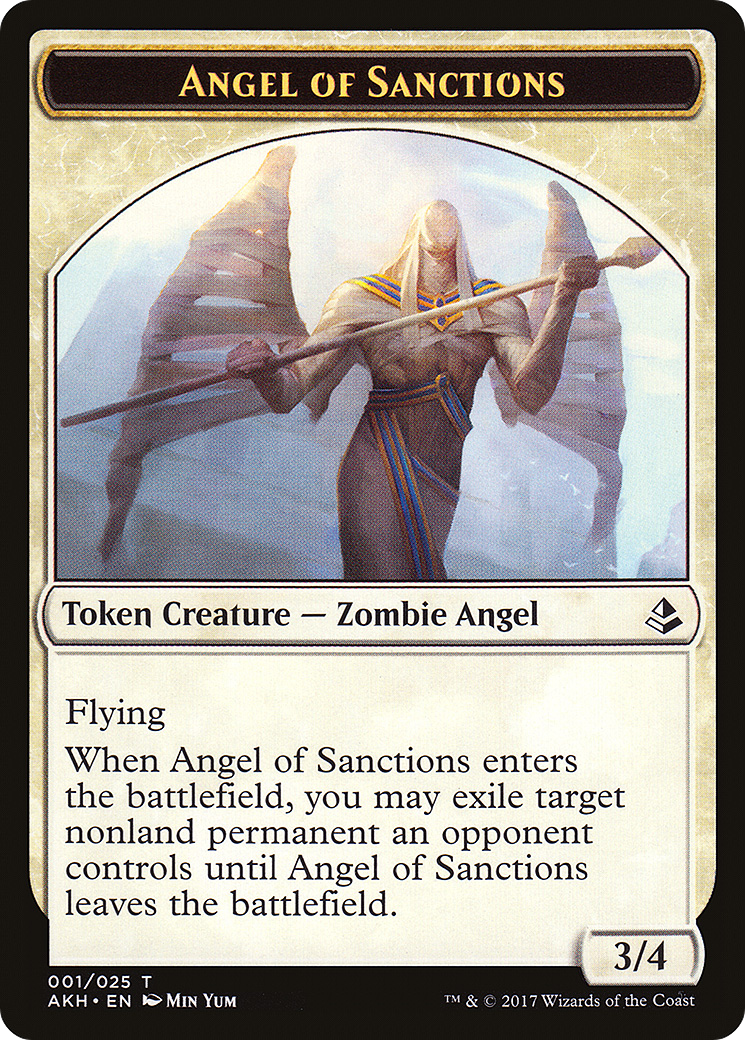 Angel of Sanctions Token (AKH-001) - Amonkhet Tokens Foil