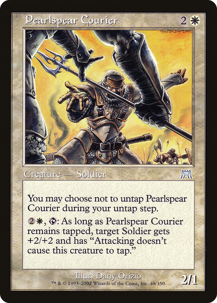 Pearlspear Courier (ONS-048) - Onslaught Foil