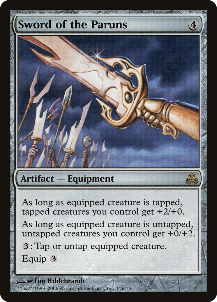Sword of the Paruns (GPT-156) - Guildpact Foil