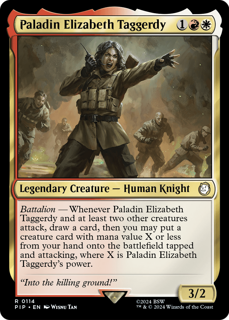Paladin Elizabeth Taggerdy (PIP-114) - Fallout Foil