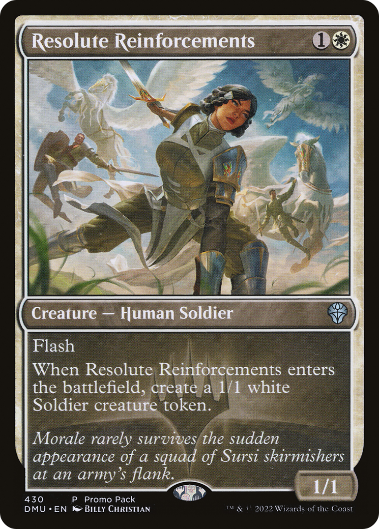 Resolute Reinforcements (PPDMU-430) - Dominaria United Foil