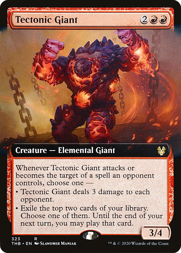 Tectonic Giant (Extended Art) (THB-323) - Theros Beyond Death: (Extended Art) Foil
