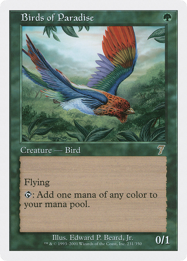 Birds of Paradise (7ED-231) - 7th Edition Foil