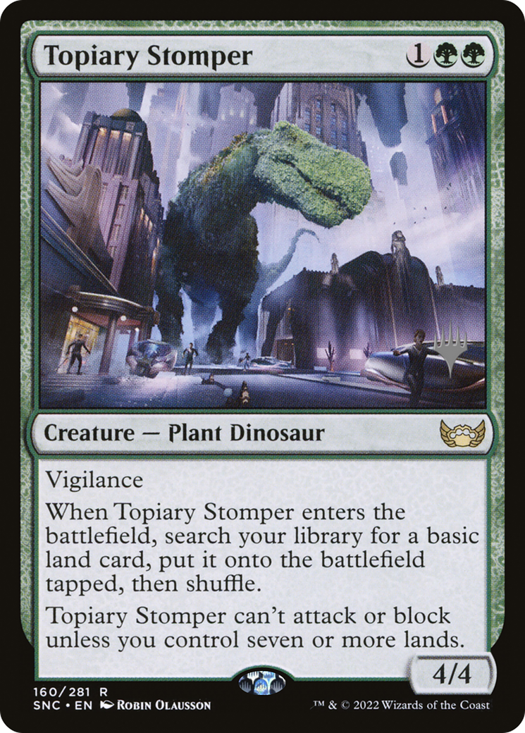 Topiary Stomper (PPSNC-160) - Streets of New Capenna Promos Foil