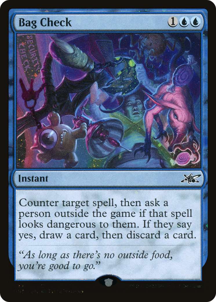 Bag Check (Galaxy Foil) (UNF-322) - Unfinity Foil