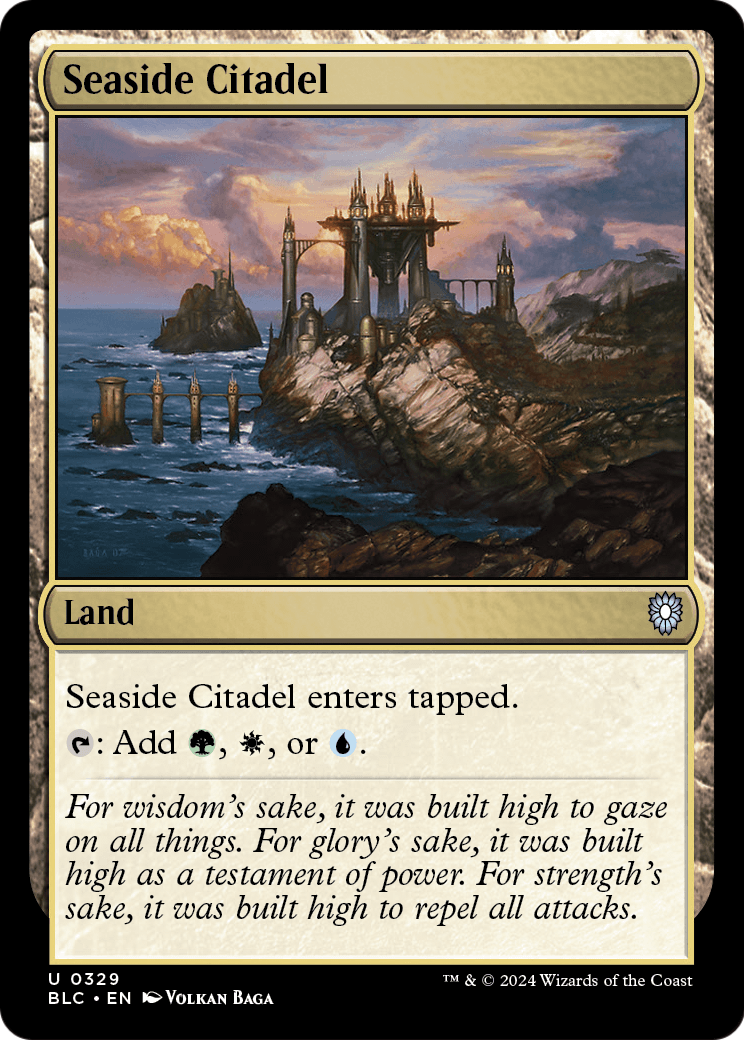 Seaside Citadel (BLC-329) - Bloomburrow Commander