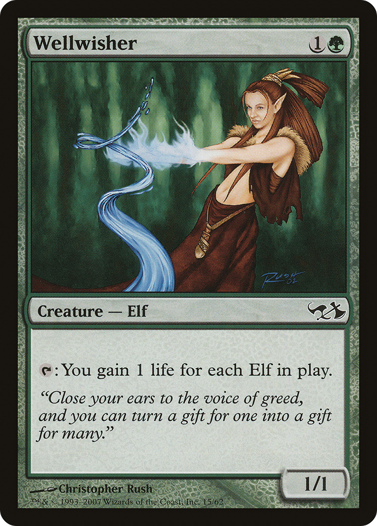 Wellwisher (EVG-015) - Duel Decks: Elves vs. Goblins Foil