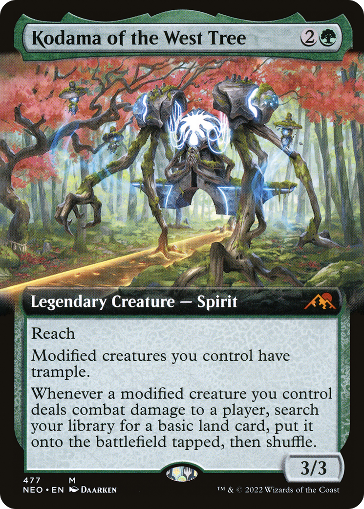 Kodama of the West Tree (Extended Art) (NEO-477) - Kamigawa: Neon Dynasty: (Extended Art)
