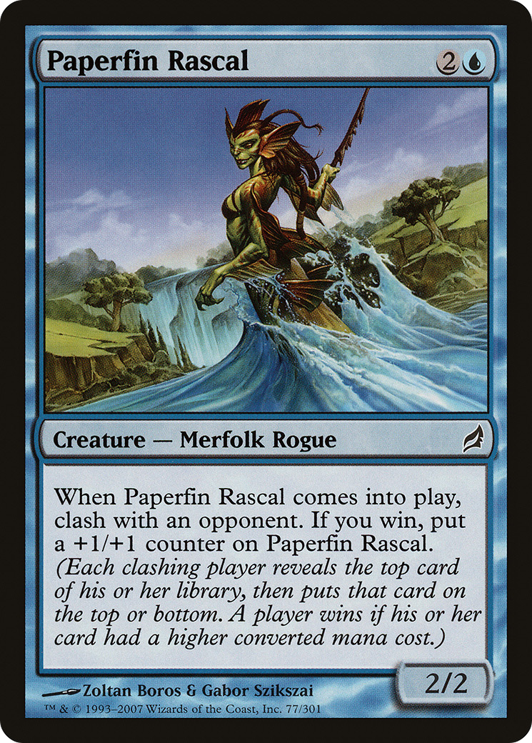 Paperfin Rascal (LRW-077) - Lorwyn Foil