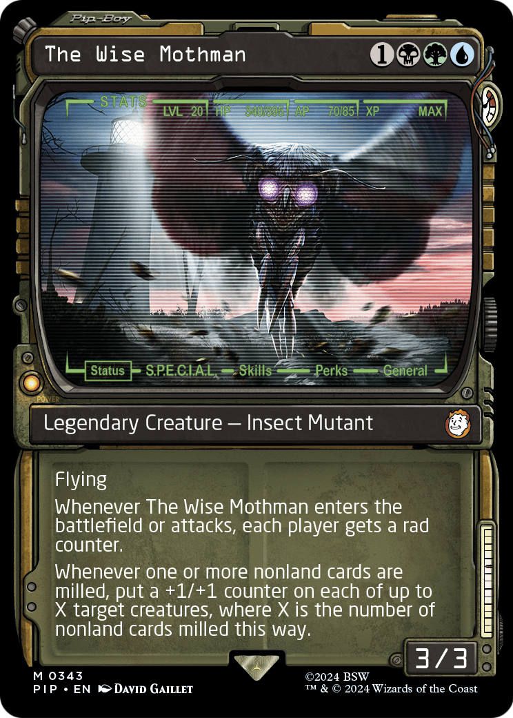 The Wise Mothman (Showcase) (PIP-343) - Fallout: (Showcase) Foil