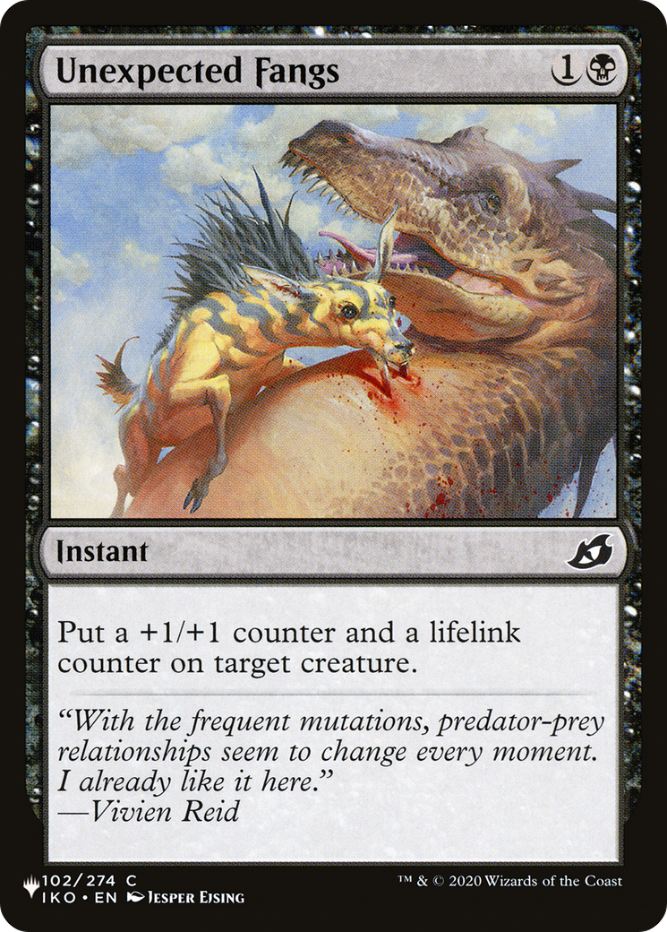 Unexpected Fangs (LIST-102/274) - The List