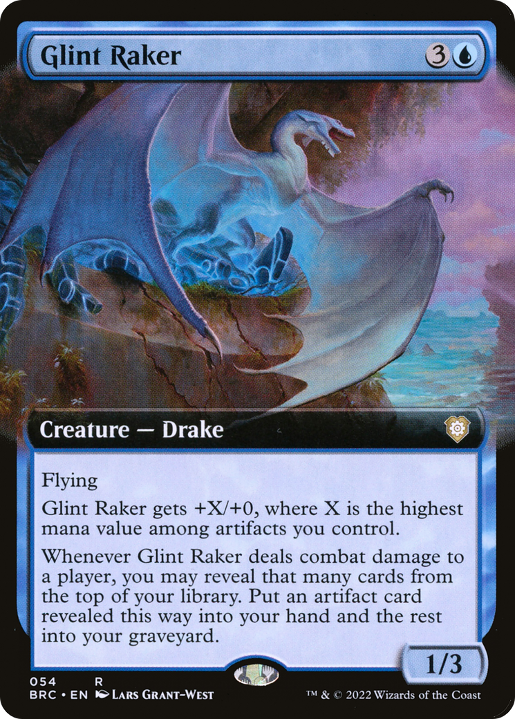 Glint Raker (Extended Art) (BRC-054) - The Brothers' War Commander: (Extended Art)