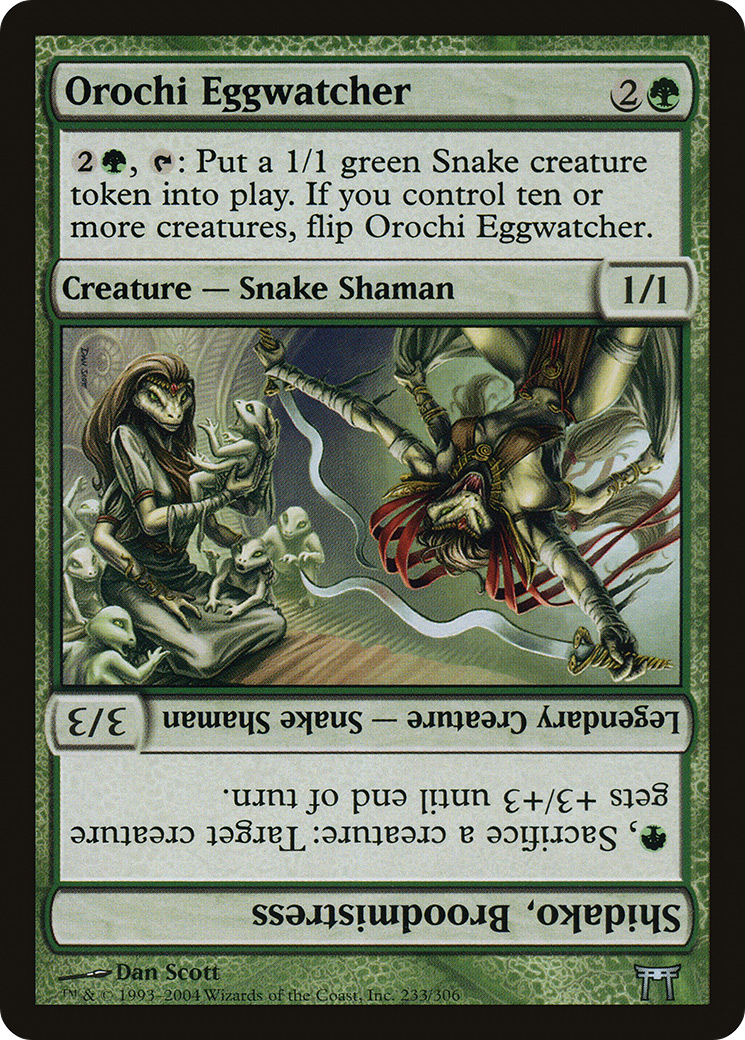 Orochi Eggwatcher // Shidako, Broodmistress (CHK-233) - Champions of Kamigawa