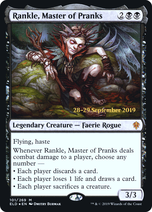 Rankle, Master of Pranks (PRE-101) - Throne of Eldraine Promos Foil