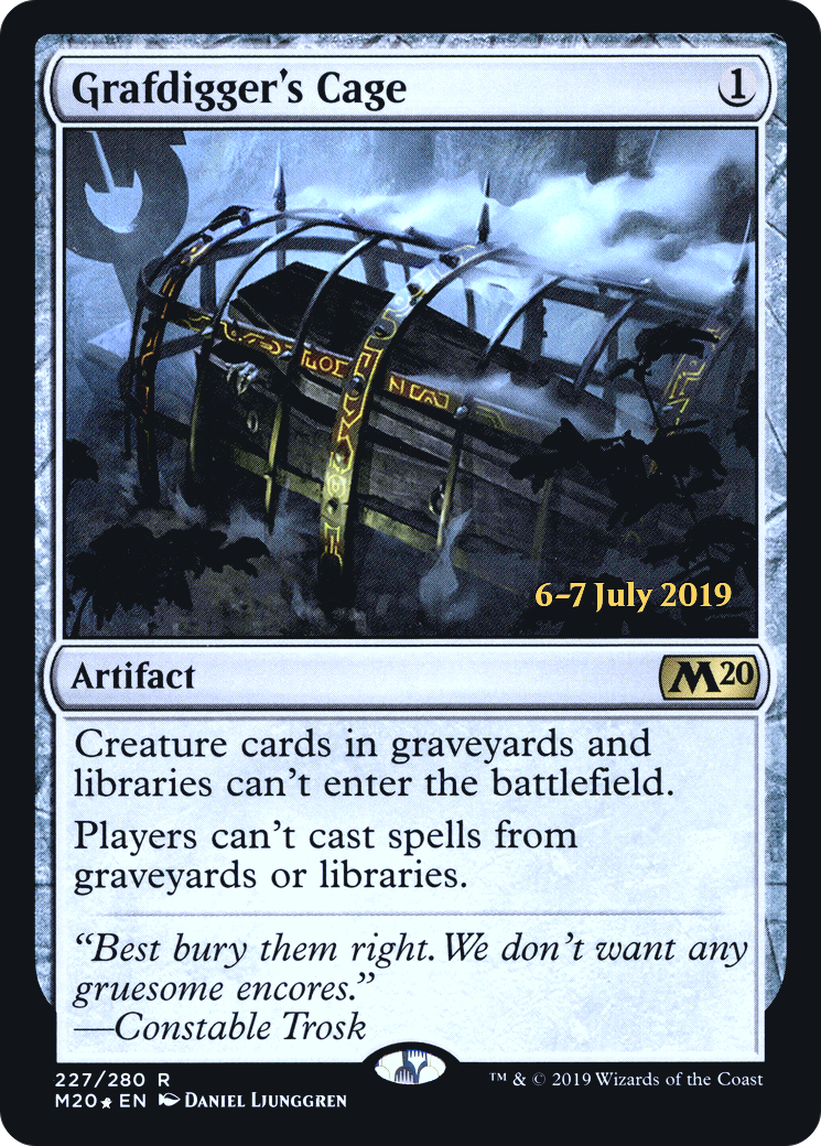 Grafdigger's Cage (PRE-227) - Core Set 2020 Promos Foil