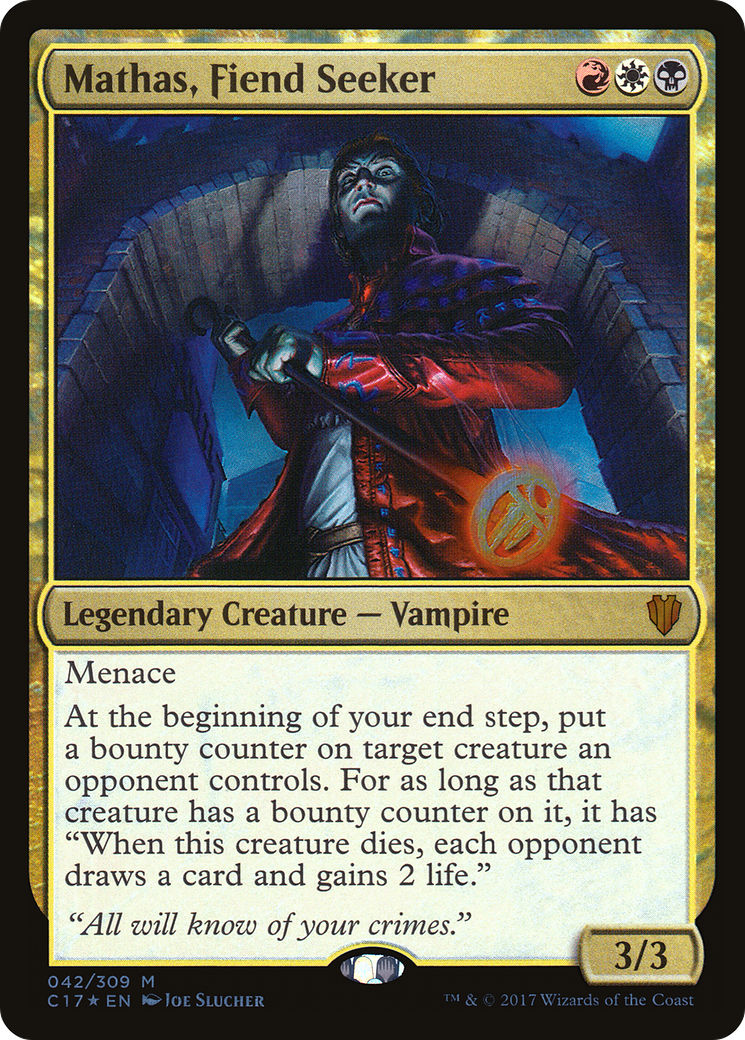 Mathas, Fiend Seeker (C17-042) - Commander 2017 Foil