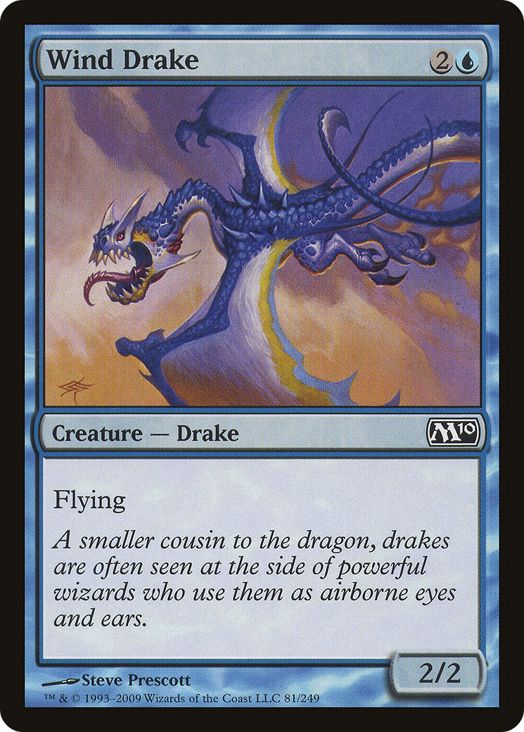Wind Drake (M10-081) - Magic 2010 Foil