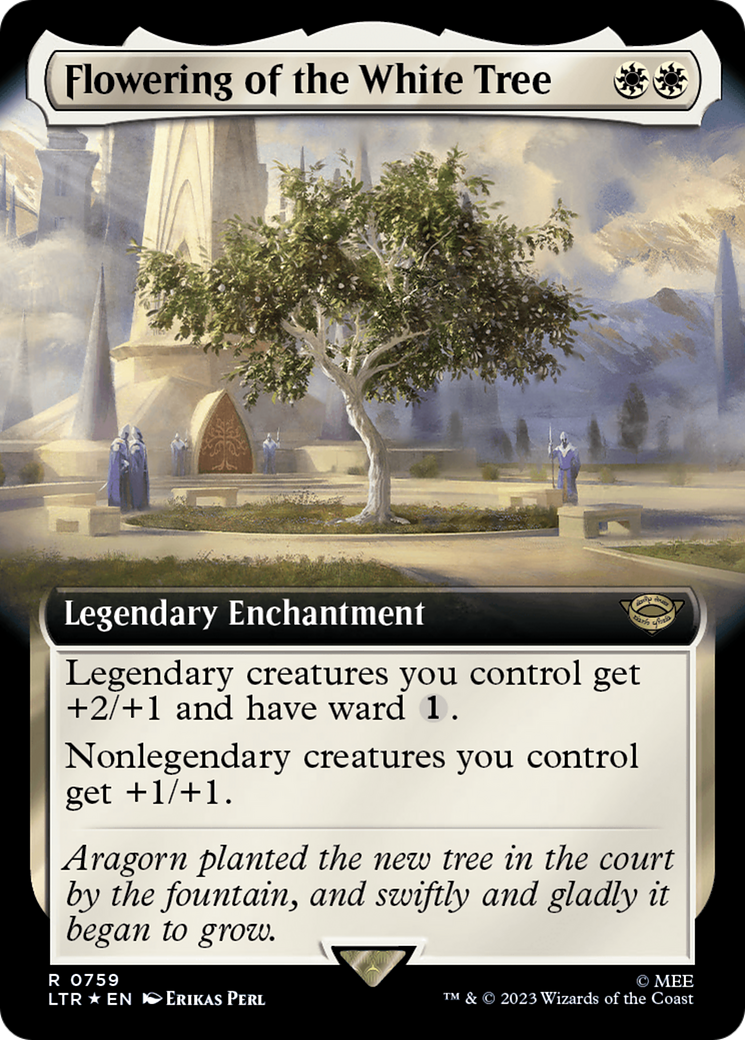 Flowering of the White Tree (Extended Art) (Surge Foil) (LTR-759) - The Lord of the Rings: Tales of Middle-earth: (Extended Art) Foil