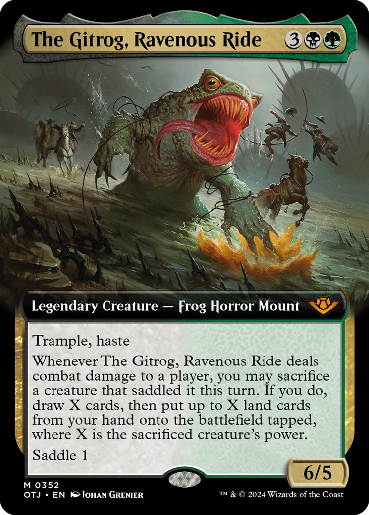 The Gitrog, Ravenous Ride (Extended Art) (OTJ-352) - Outlaws of Thunder Junction: (Extended Art)