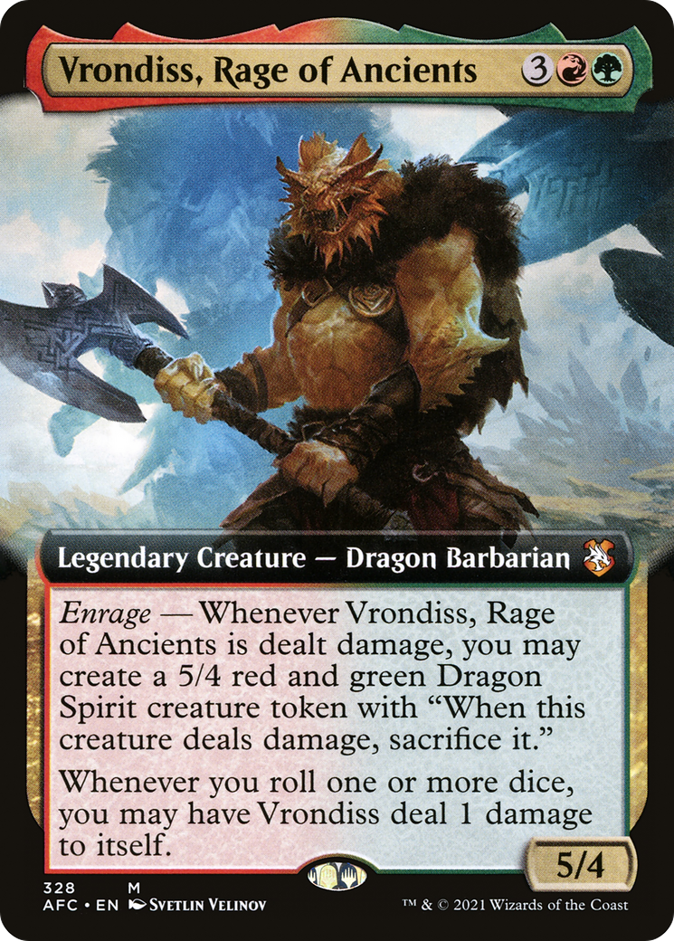 Vrondiss, Rage of Ancients (Extended Art) (AFC-328) - Forgotten Realms Commander: (Extended Art)