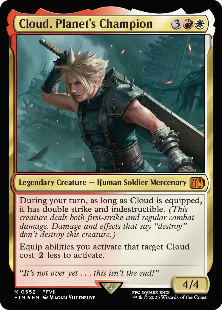 Cloud, Planet's Champion (FIN-552) - FINAL FANTASY Foil