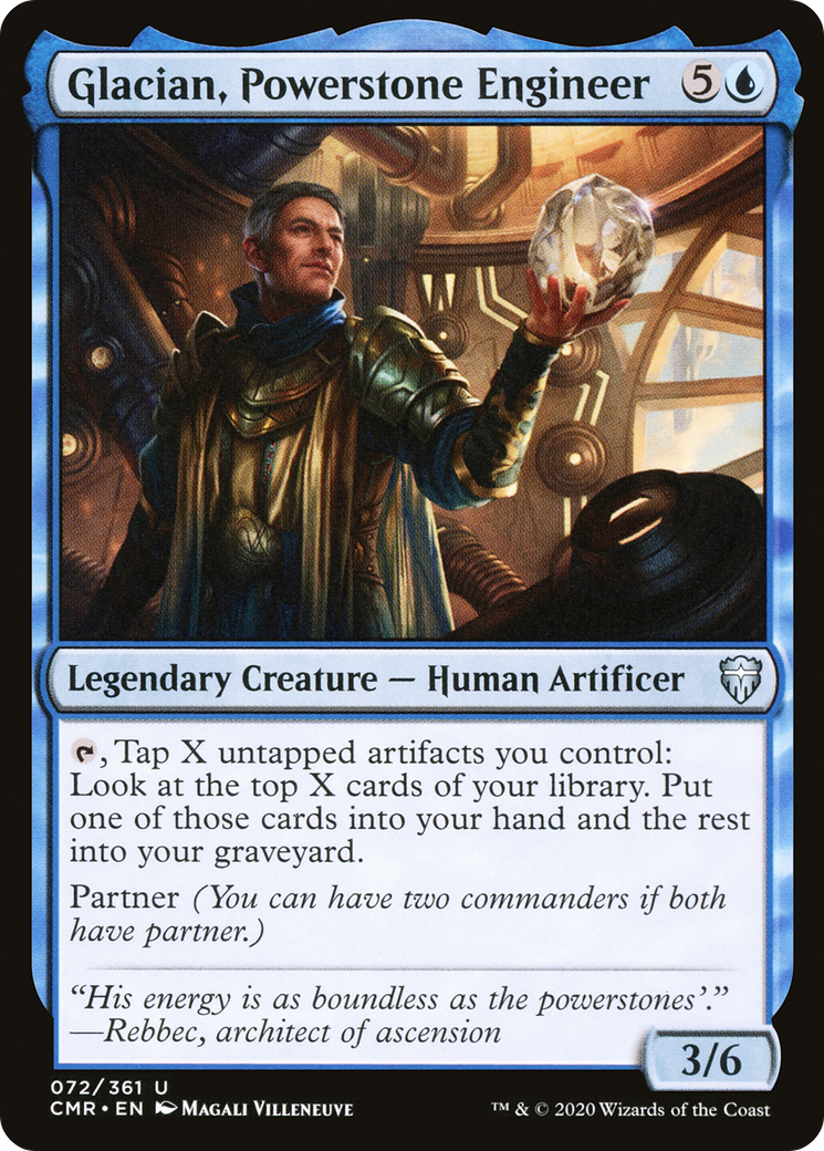 Glacian, Powerstone Engineer (CMR-072) - Commander Legends