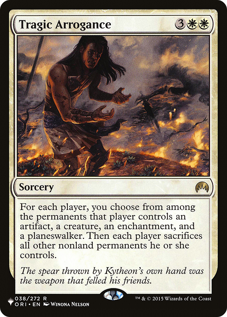 Tragic Arrogance (LIST-038/272) - The List Reprints