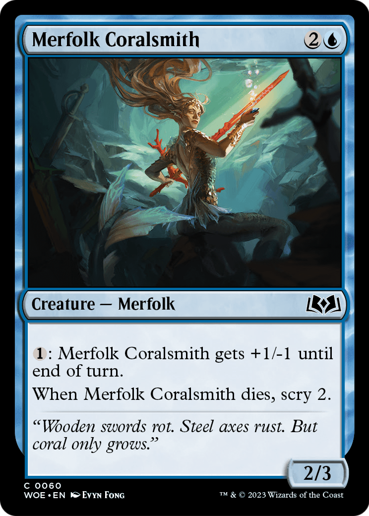 Merfolk Coralsmith (WOE-060) - Wilds of Eldraine
