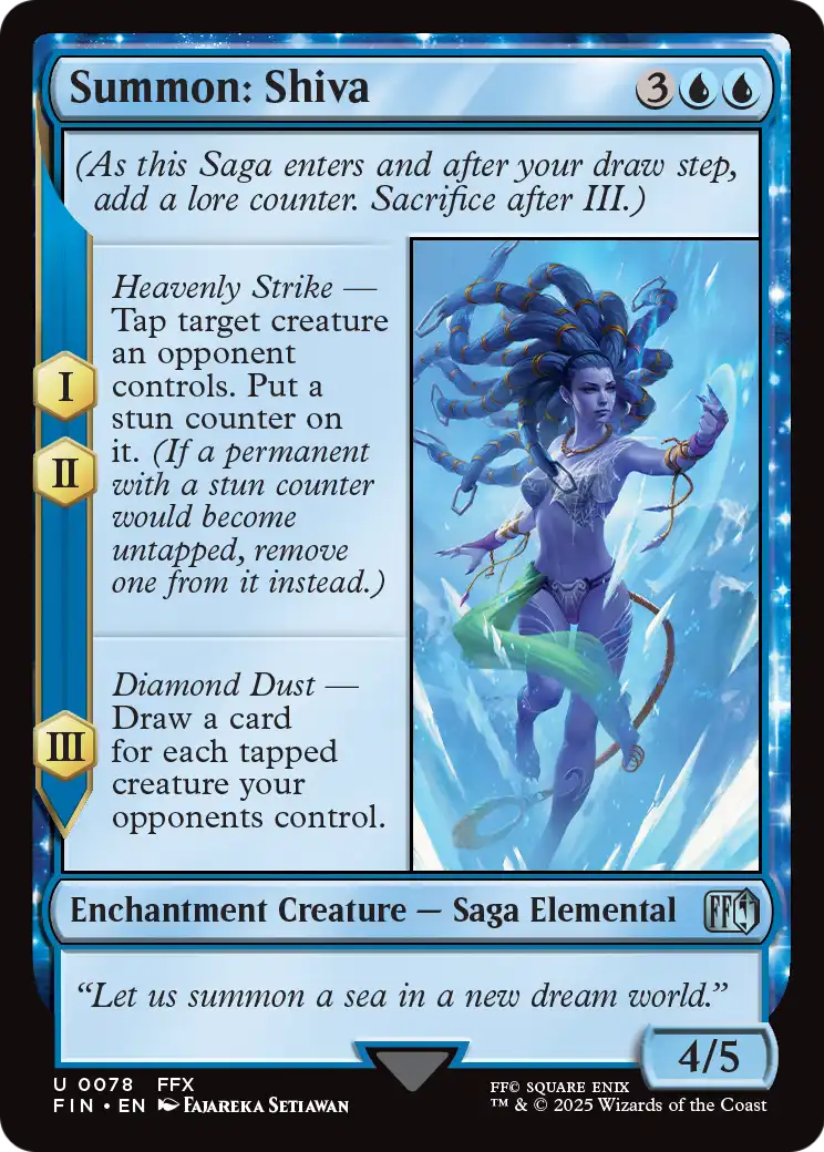 Summon: Shiva (FIN-078) - FINAL FANTASY: (enchantment)