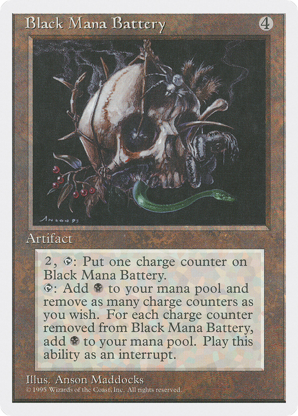 Black Mana Battery (4ED-) - Fourth Edition