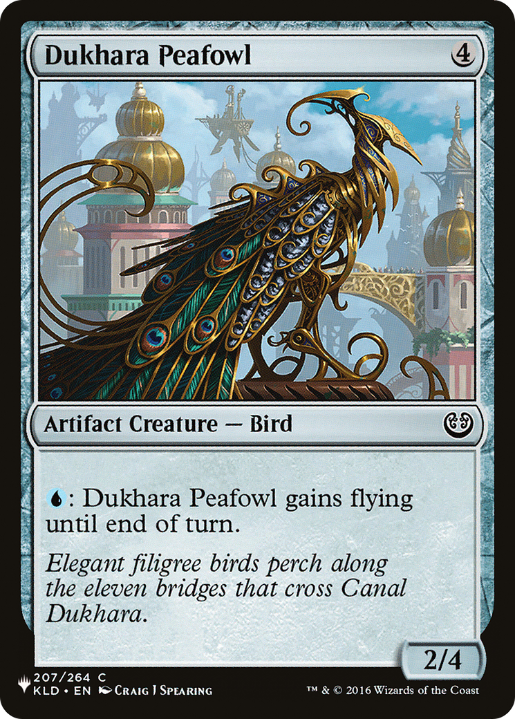 Dukhara Peafowl (LIST-207/264) - The List