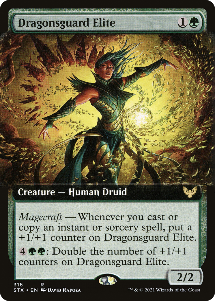 Dragonsguard Elite (Extended Art) (STX-316) - Strixhaven: School of Mages: (Extended Art) Foil