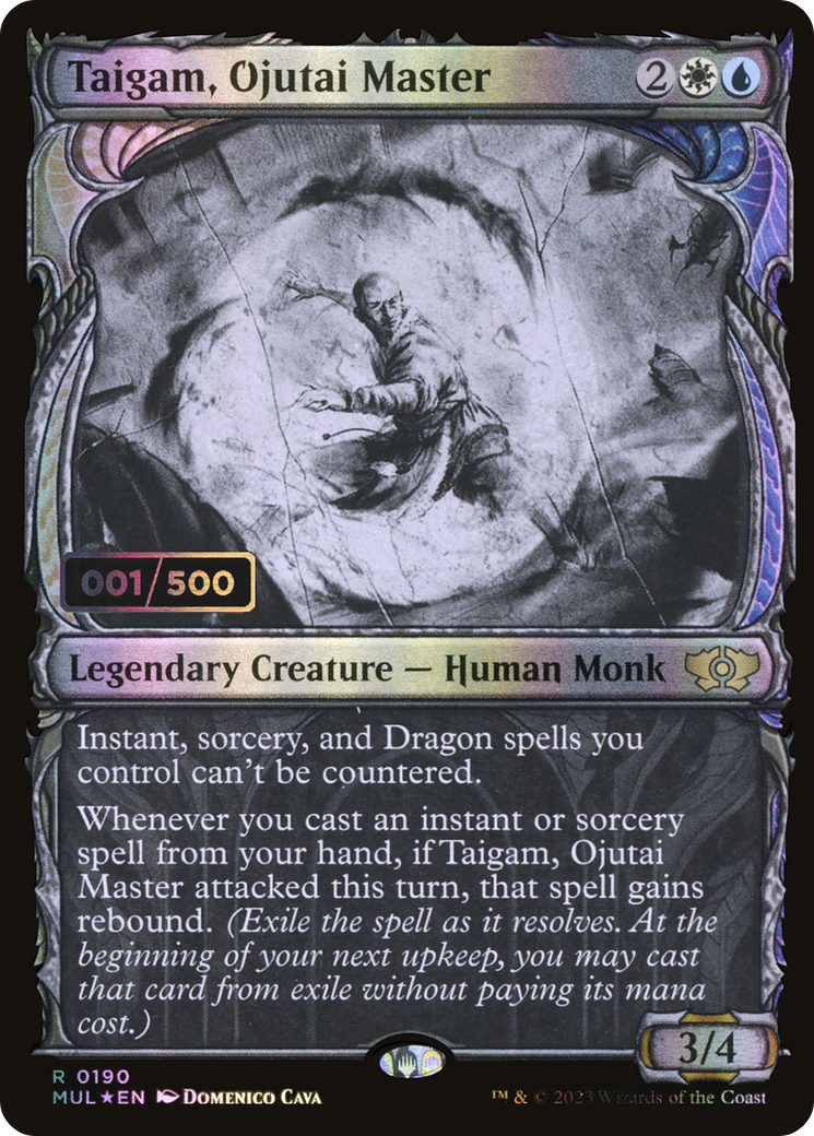 Taigam, Ojutai Master (Serial Numbered) (MUL-190) - Multiverse Legends: (Showcase) Foil