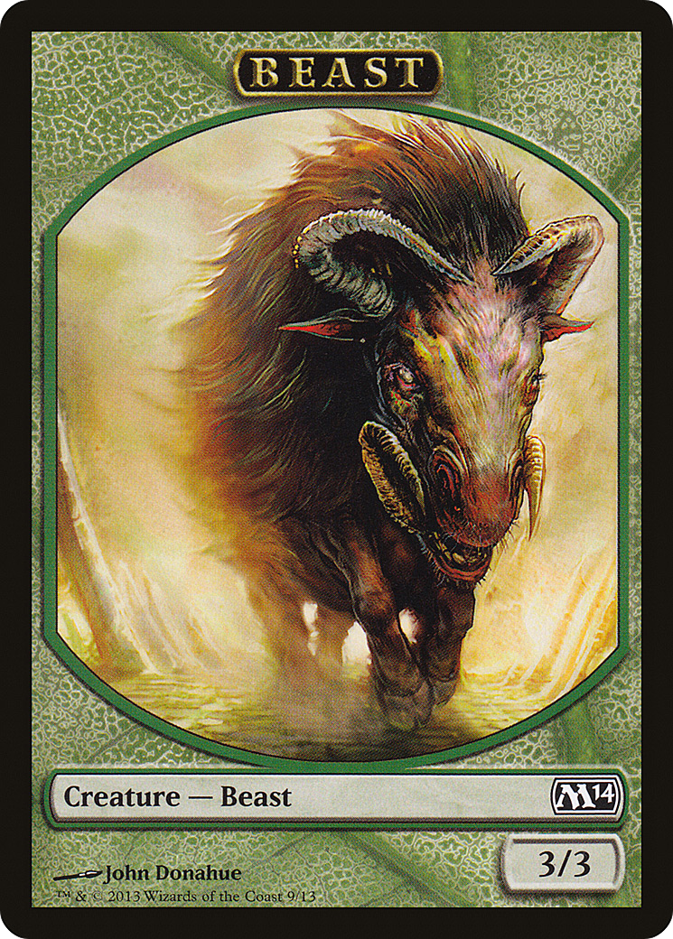 Beast Token (M14-009) - Magic 2014 Tokens
