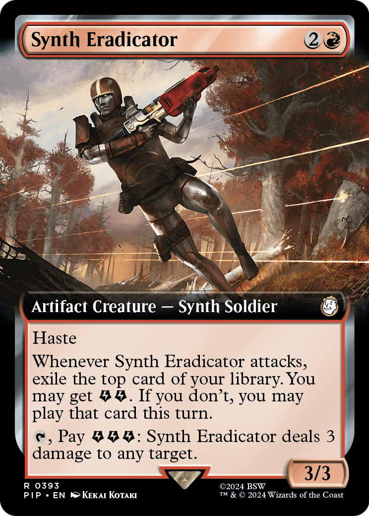 Synth Eradicator (Extended Art) (PIP-393) - Fallout: (Extended Art) Foil