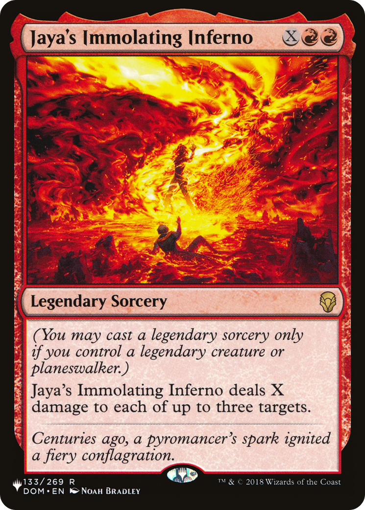 Jaya's Immolating Inferno (LIST-133/269) - The List